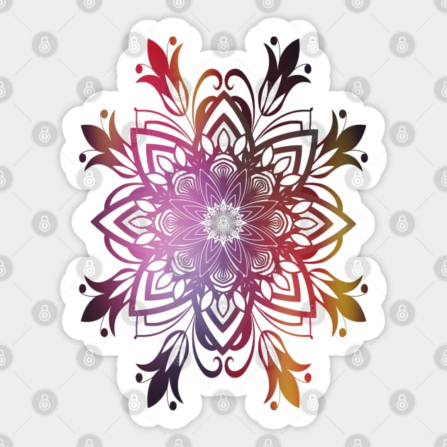 Flower Flow Mandala Sticker by AmandasCraftCorner